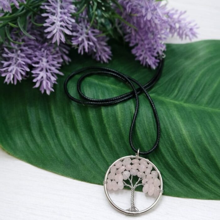 Pingente Árvore da Vida – Quartzo Rosa #3