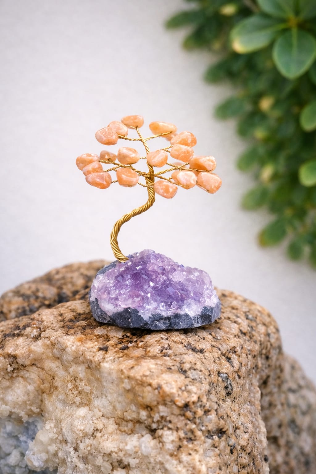 Árvore da Felicidade em Calcita Laranja - Nº1 Árvore da Felicidade em Calcita Laranja - Nº1