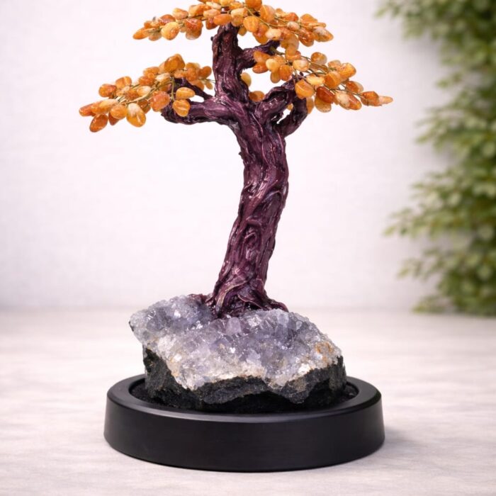 Árvore da Felicidade em Calcita Laranja - Nº5