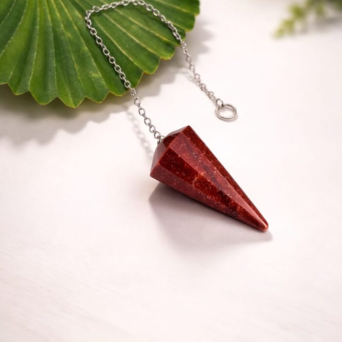 pêndulo jaspe vermelho