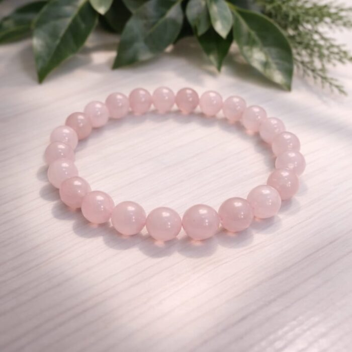 Pulseira de Quartzo Rosa