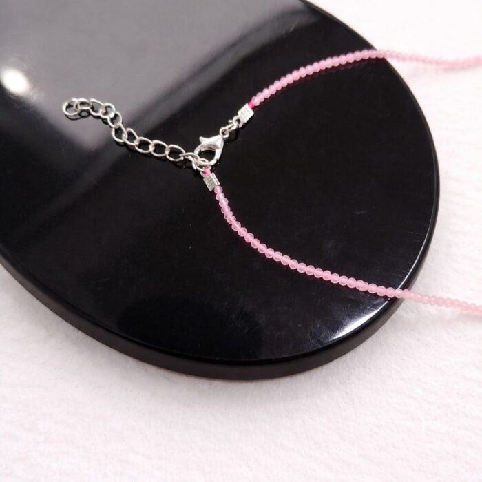 Colar de Quartzo Rosa – Esferas 2 mm 2