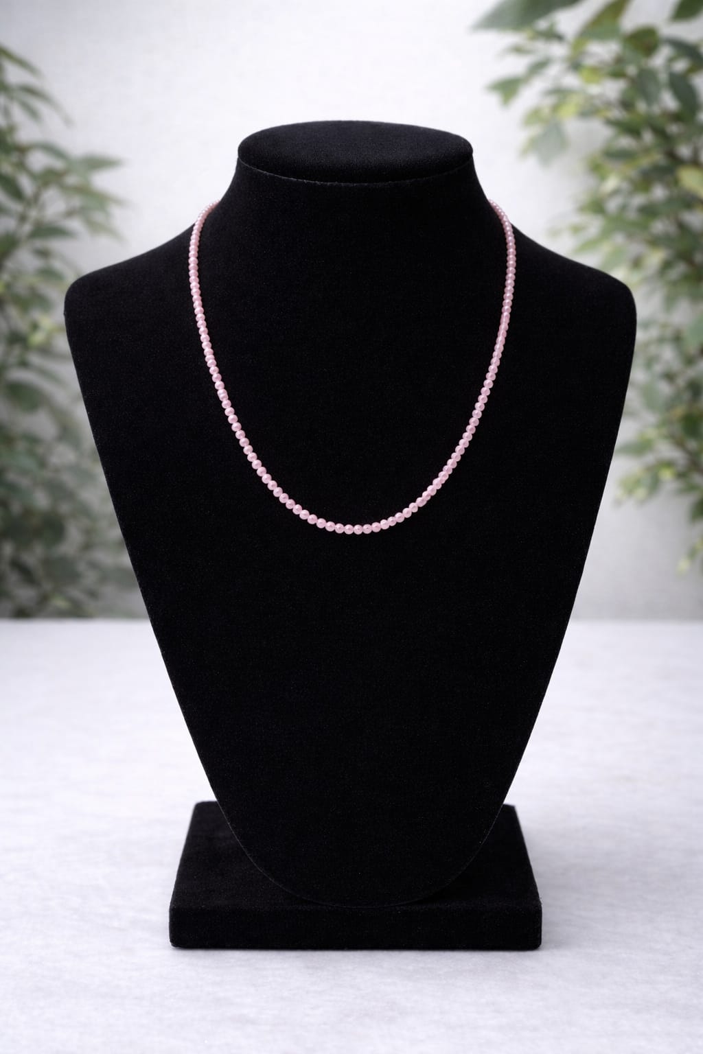 Colar de Quartzo Rosa – Esferas 2 mm 1 Colar de Quartzo Rosa – Esferas 2 mm 1