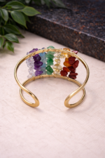 Bracelete Chakras com Cascalhos Naturais #2