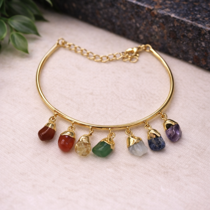 Bracelete Chakras - Dourado #1