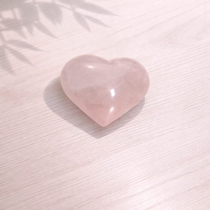 Coração de Quartzo Rosa - 70 a 80gr