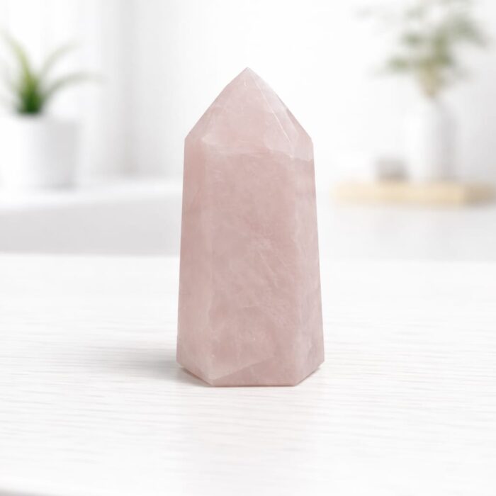 Ponta de Quartzo Rosa - 87gr