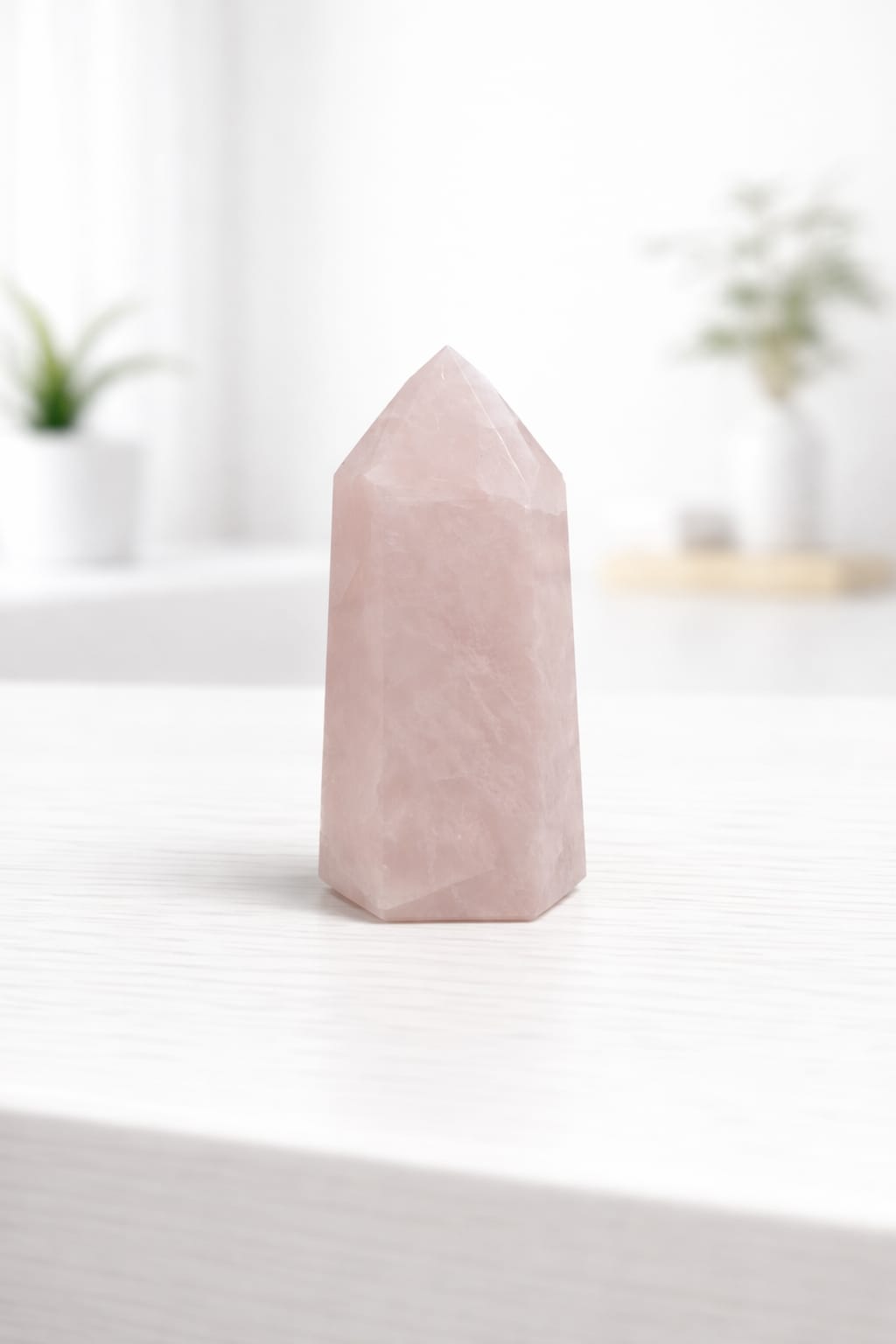 Ponta de Quartzo Rosa - 87gr Ponta de Quartzo Rosa - 87gr