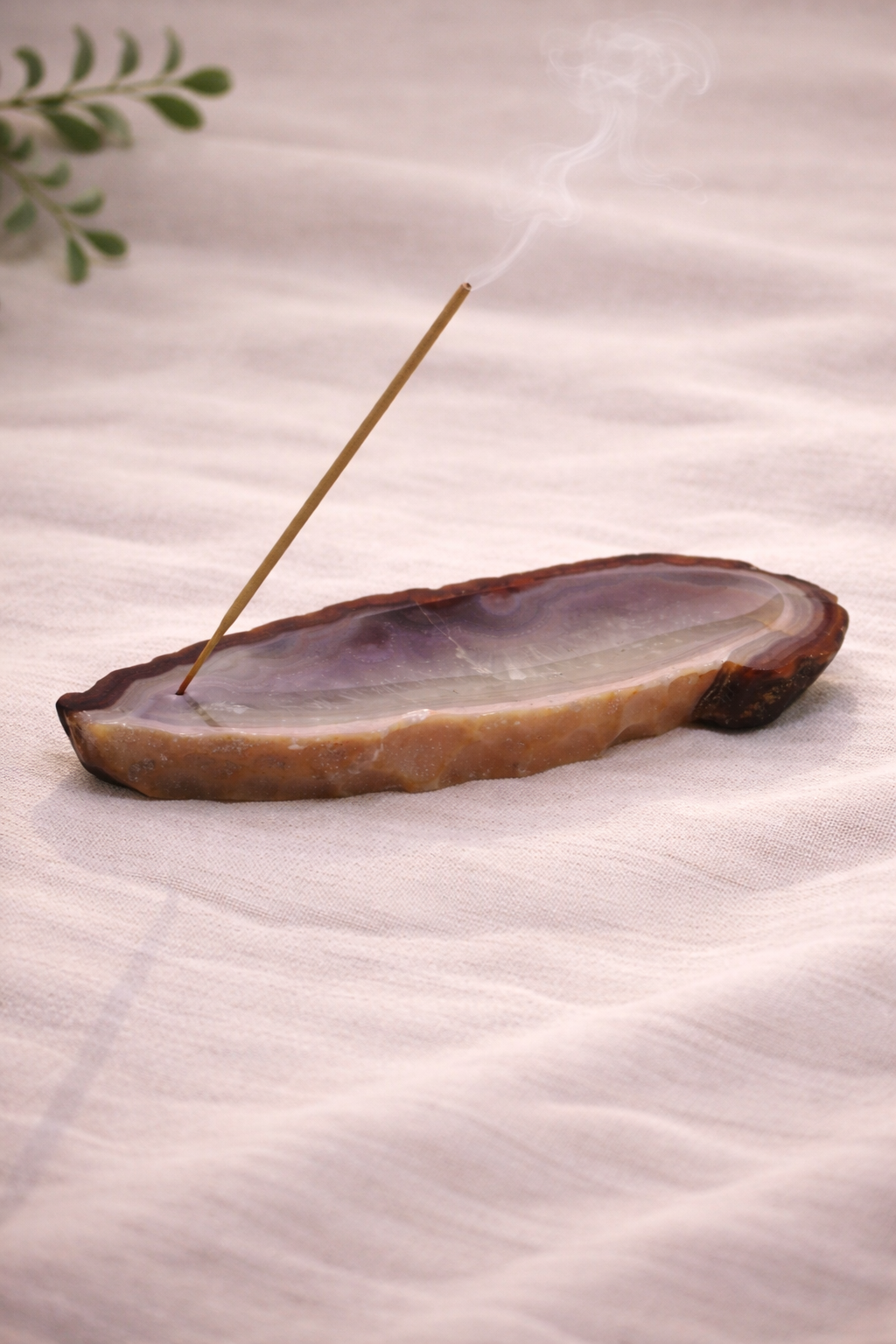 Incensário de Ágata Natural- 372gr #1 Incensário de Ágata Natural- 372gr #1