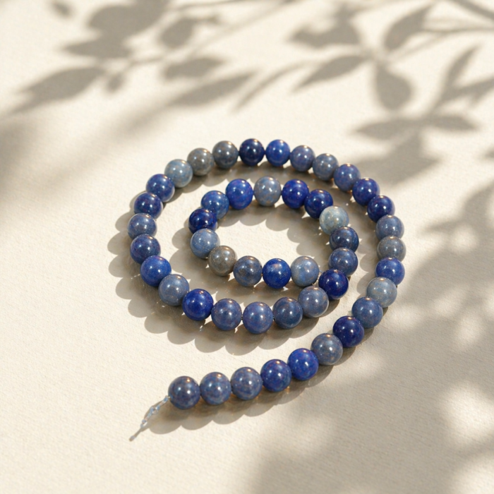 Fio de Esferas 8mm - Quartzo Azul