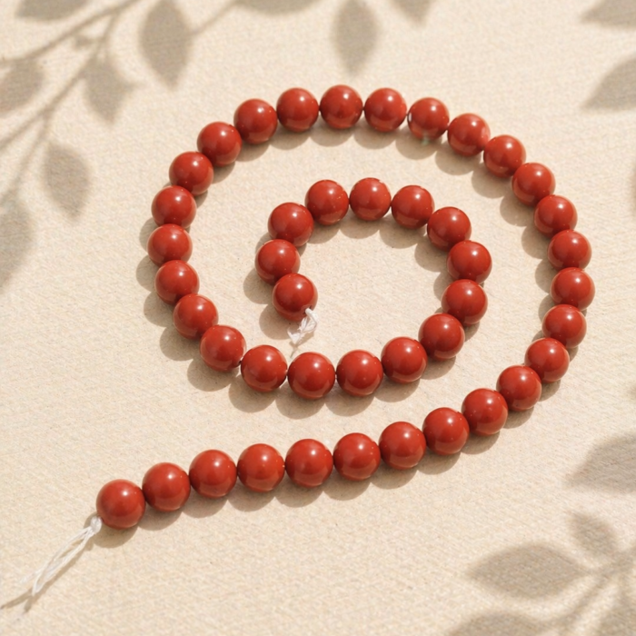 Fio de Esferas 8mm - Jaspe Vermelho