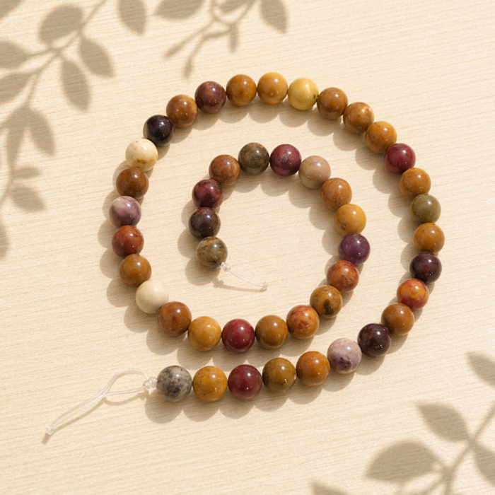 Fio de Esferas 8mm - Jaspe Mokaita