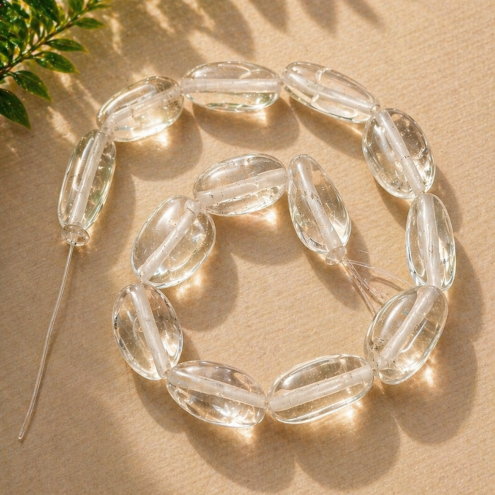 Fio de Pedras Furadas Tam. 2 - Cristal #2