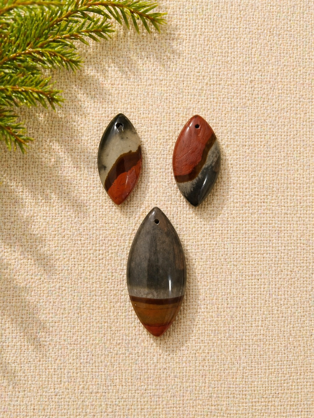 Cabochão Jaspe Policromo - 81ct Cabochão Jaspe Policromo - 81ct