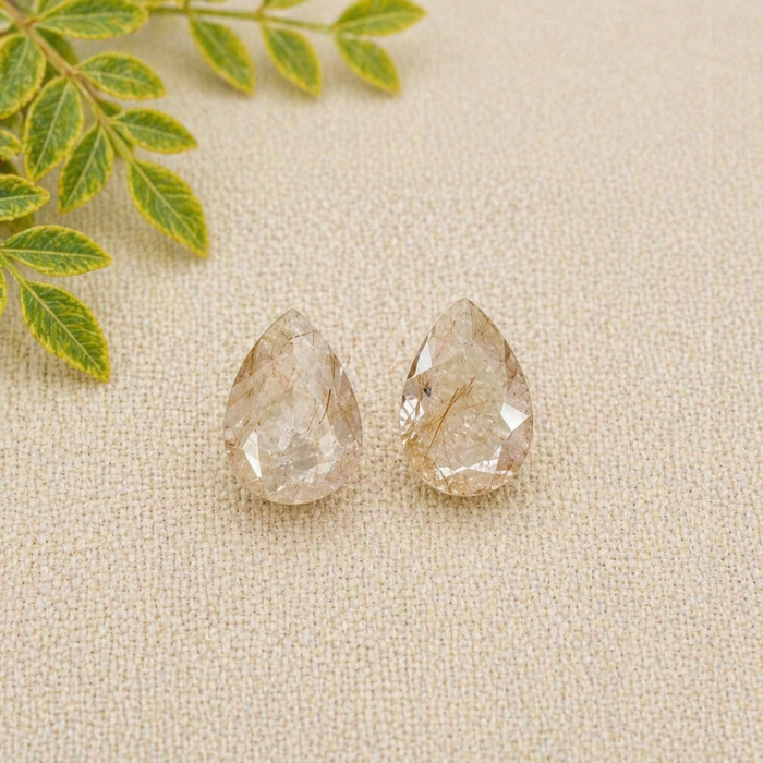Quartzo Rutilado Facetado - 7.7ct 1