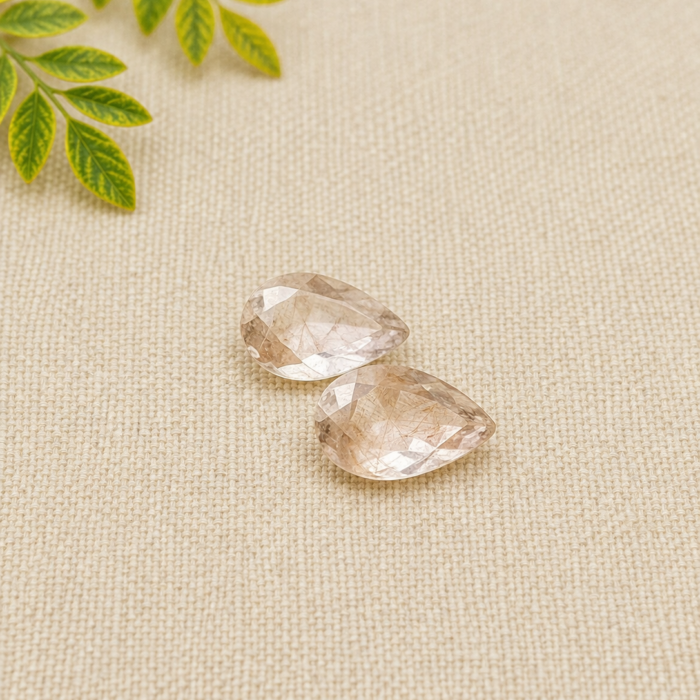 Quartzo Rutilado Facetado - 7.7ct 2