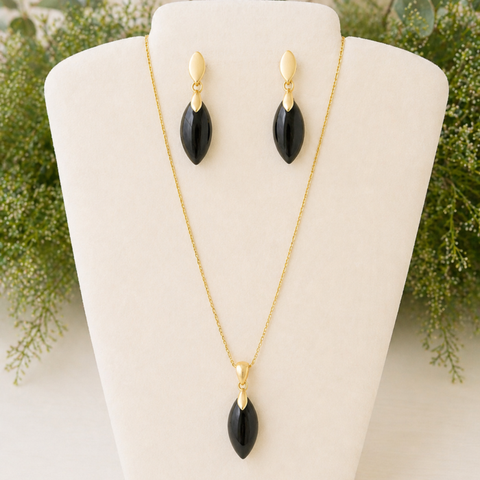 Conjunto Obsidiana Negra – Dourado