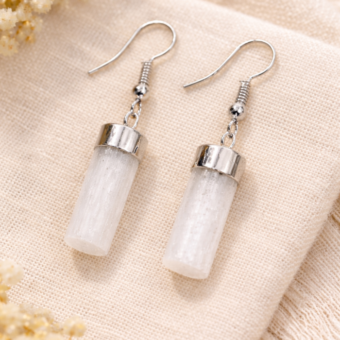 Brinco Anzol Selenita - Prateado #2