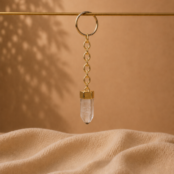 Chaveiro Dourado – Cristal