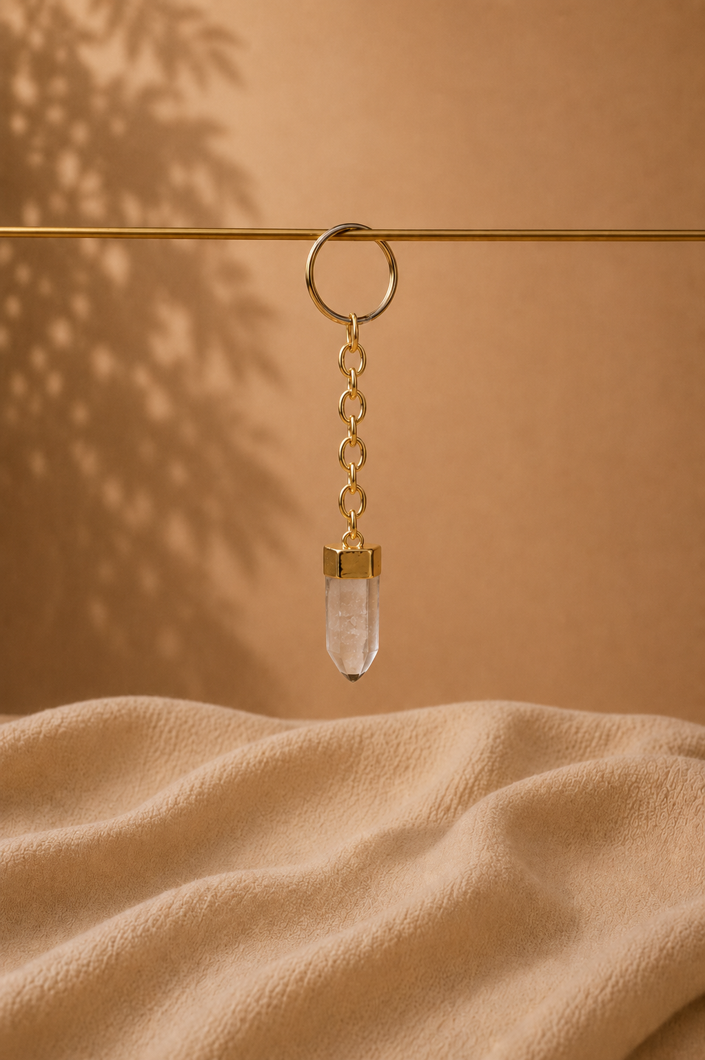 Chaveiro Dourado – Cristal Chaveiro Dourado – Cristal