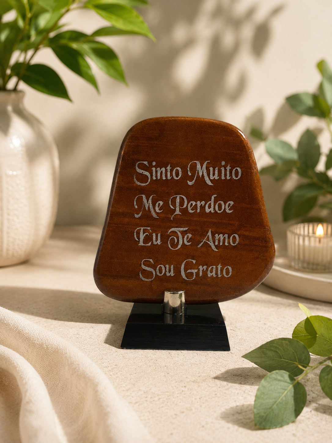 Placa Ho’oponopono em Jaspe Placa Ho’oponopono em Jaspe