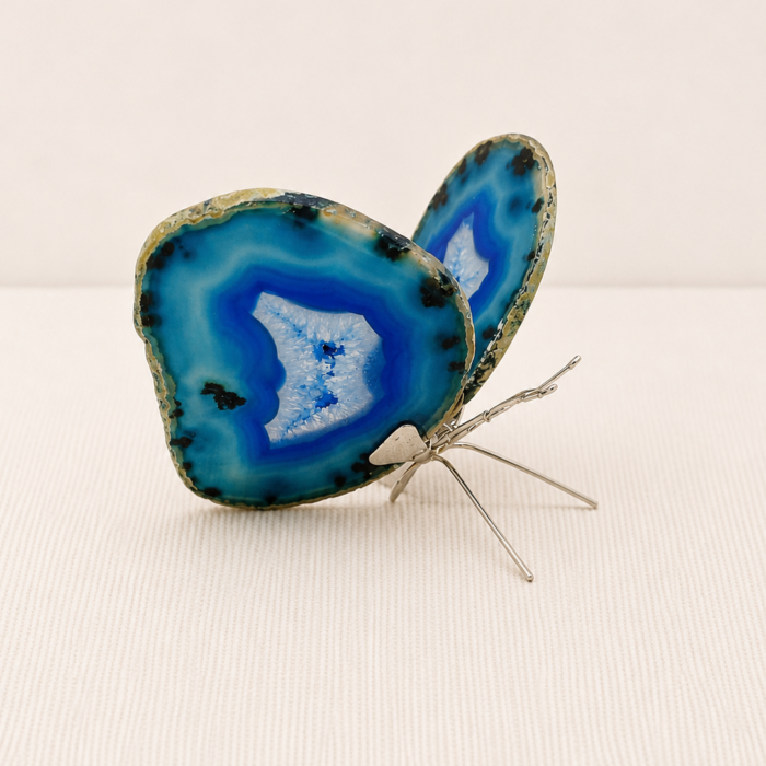 Borboleta Ágata Azul (Tingida) – Prateada (P)