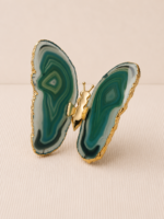 Borboleta Ágata Verde (Tingida) – Dourada