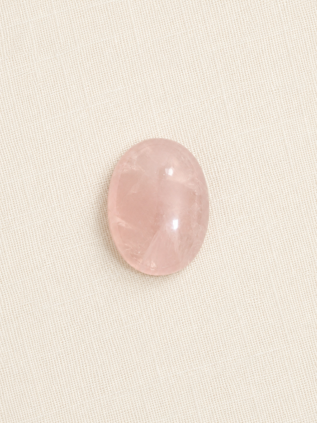 Cabochão Oval – Quartzo Rosa