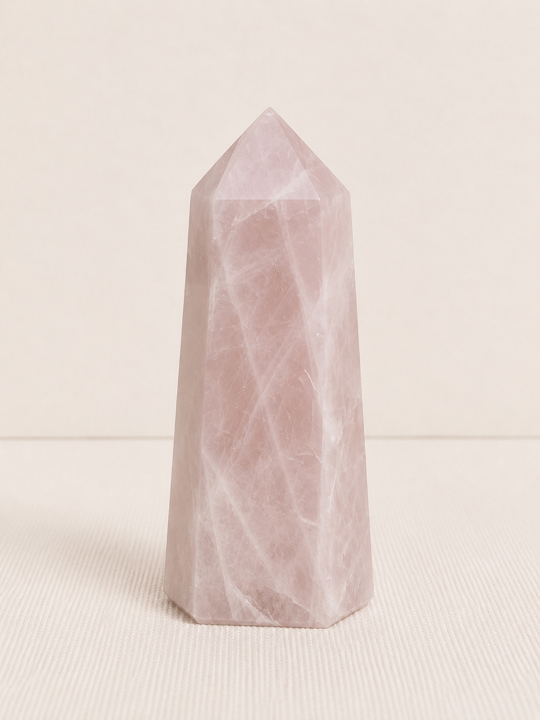 Ponta de Quartzo Rosa - 1,137kg