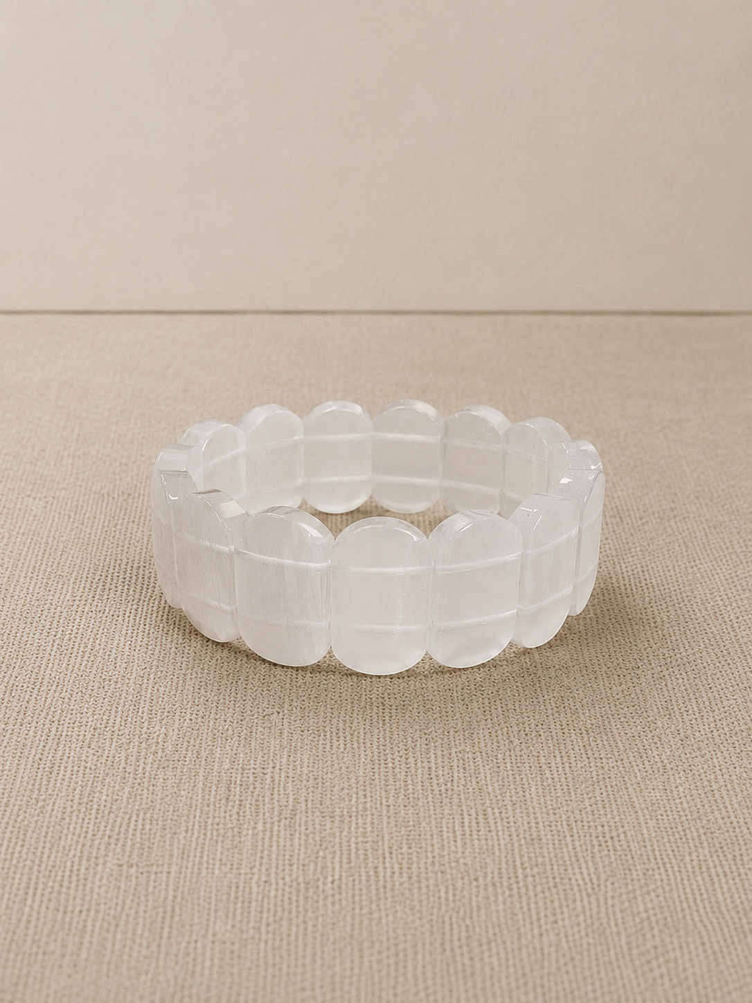 Pulseira de Selenita - Oval